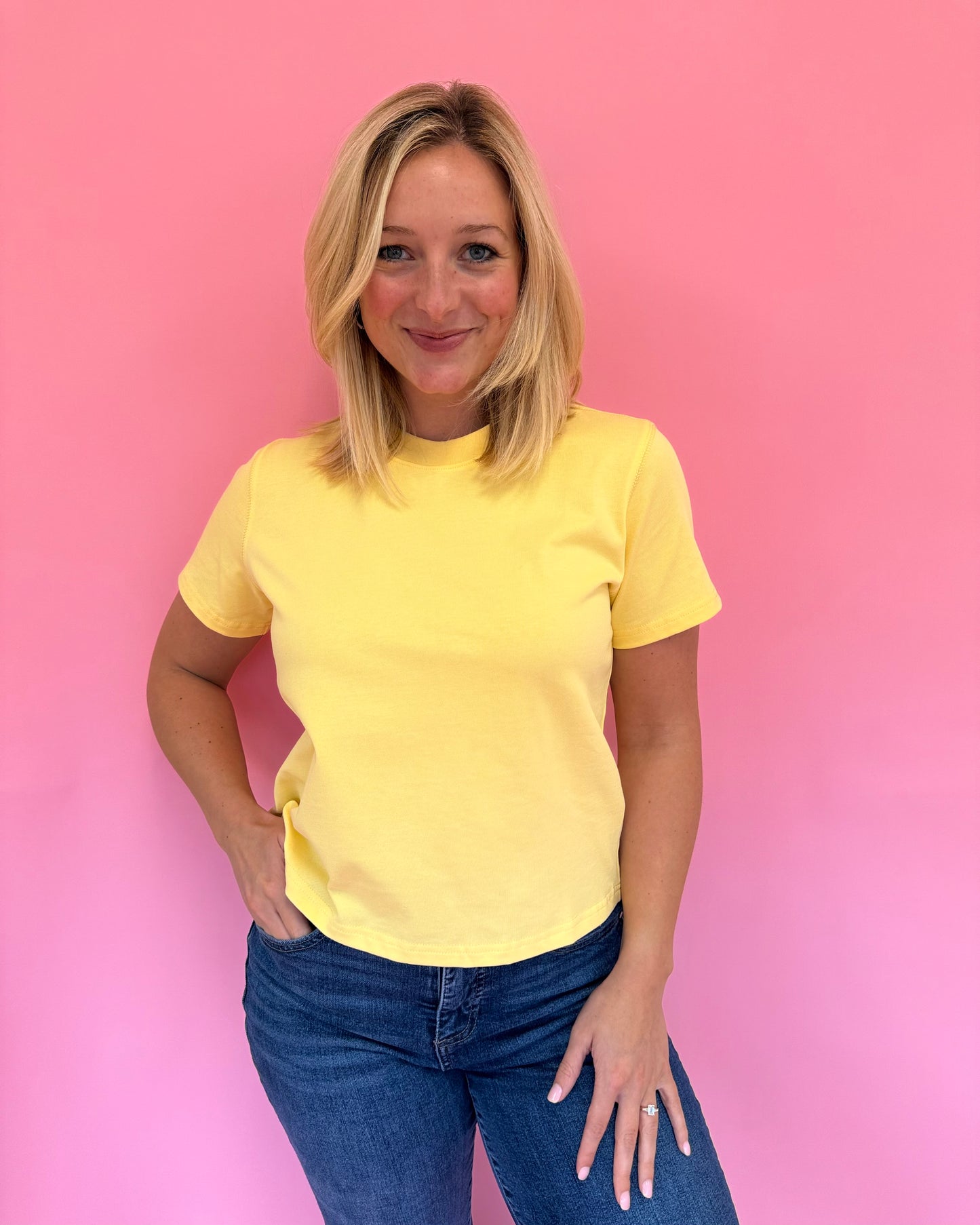 Libby Butter Yellow Tee