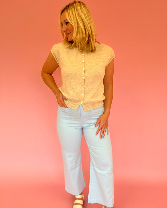 Nadine Ankle Pant - Sky Blue