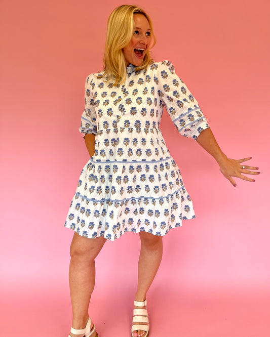 Mara Block Print Dress