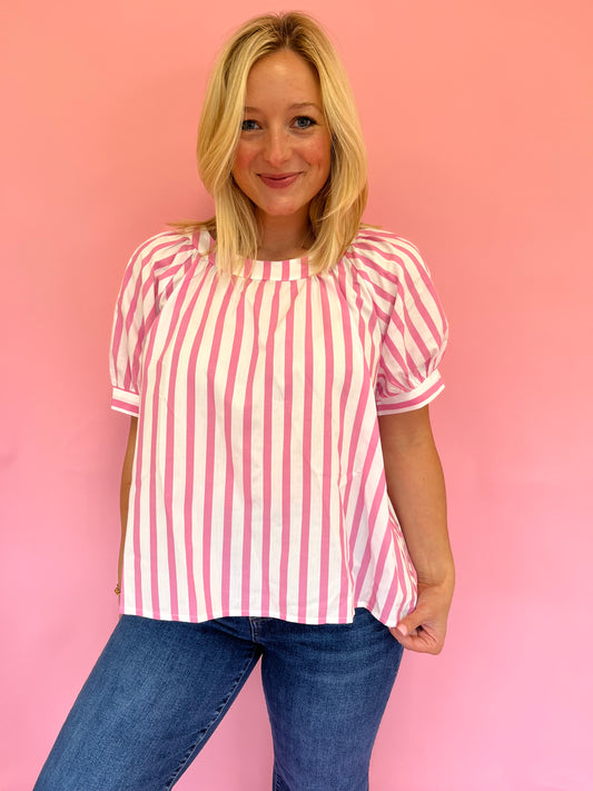 Sophie Pink Stripe Top