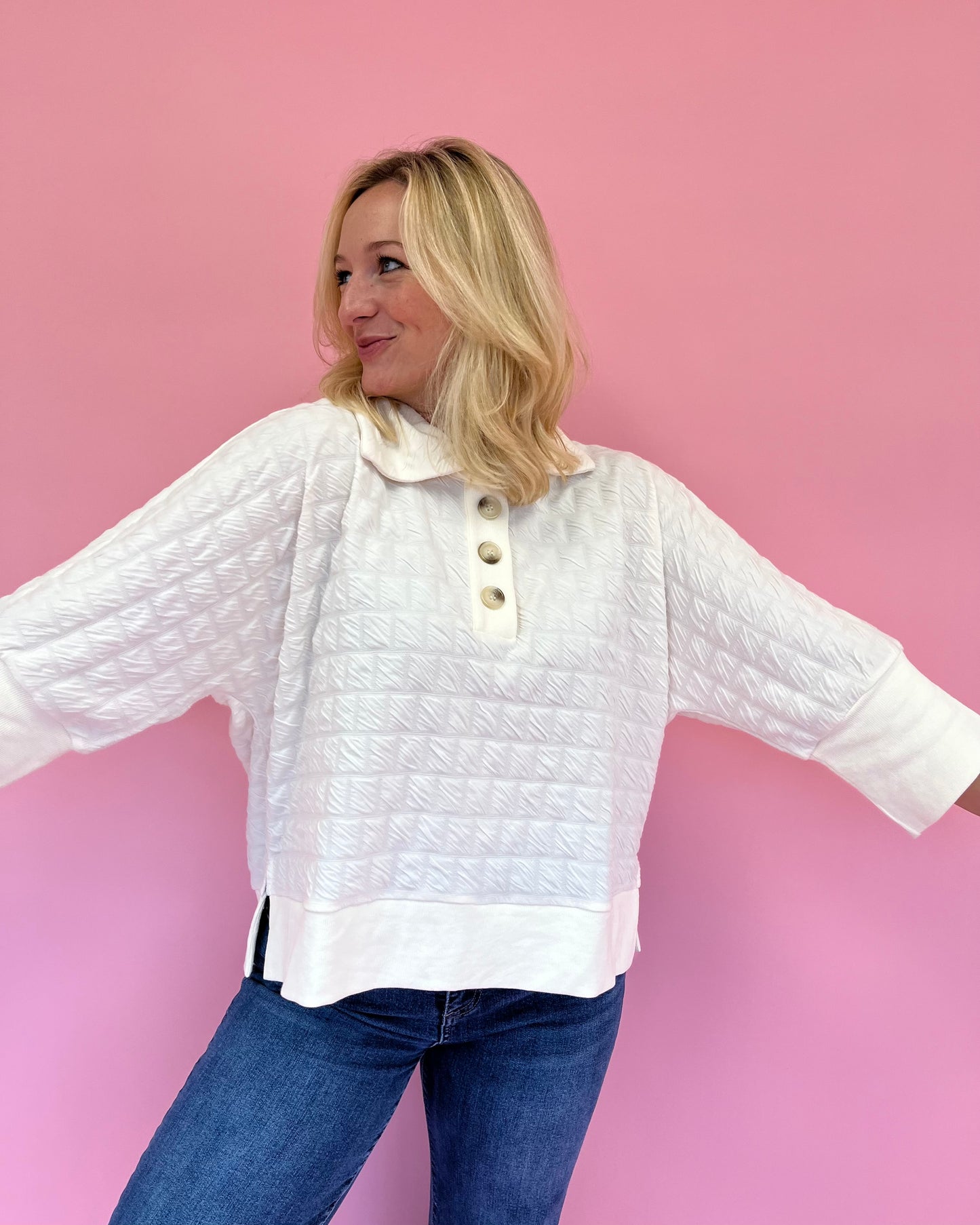 Marnie Ivory Quilted Top