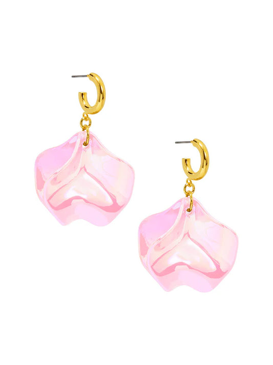 Lola Petal Earrings - Light Pink