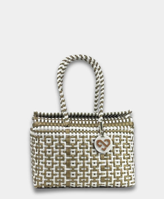 Gelato Gold and White Basket - Small