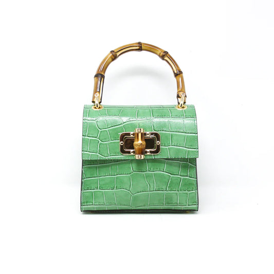 Eleanor Kelly Green Leather Bag