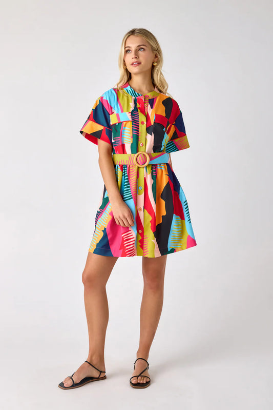 Hayden Dress - Gulf Palm