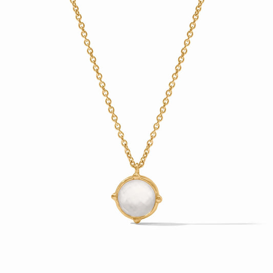 Honeybee Solitaire Necklace - Mother of Pearl