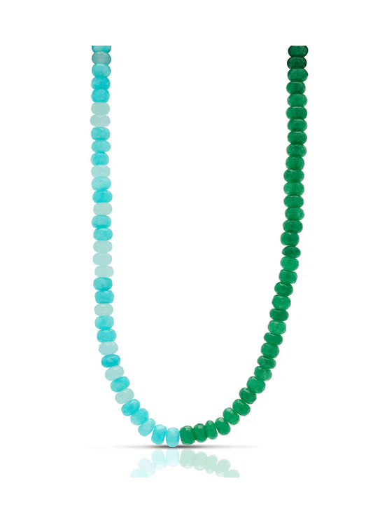 Haley Blue Beaded Necklace