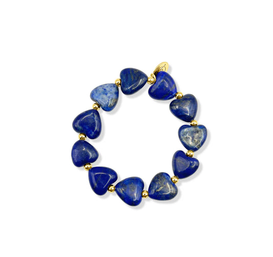 Rory Blue Heart Shaped Stone Bracelet