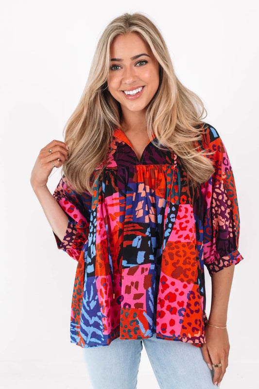 Leslie Animal Print Tunic