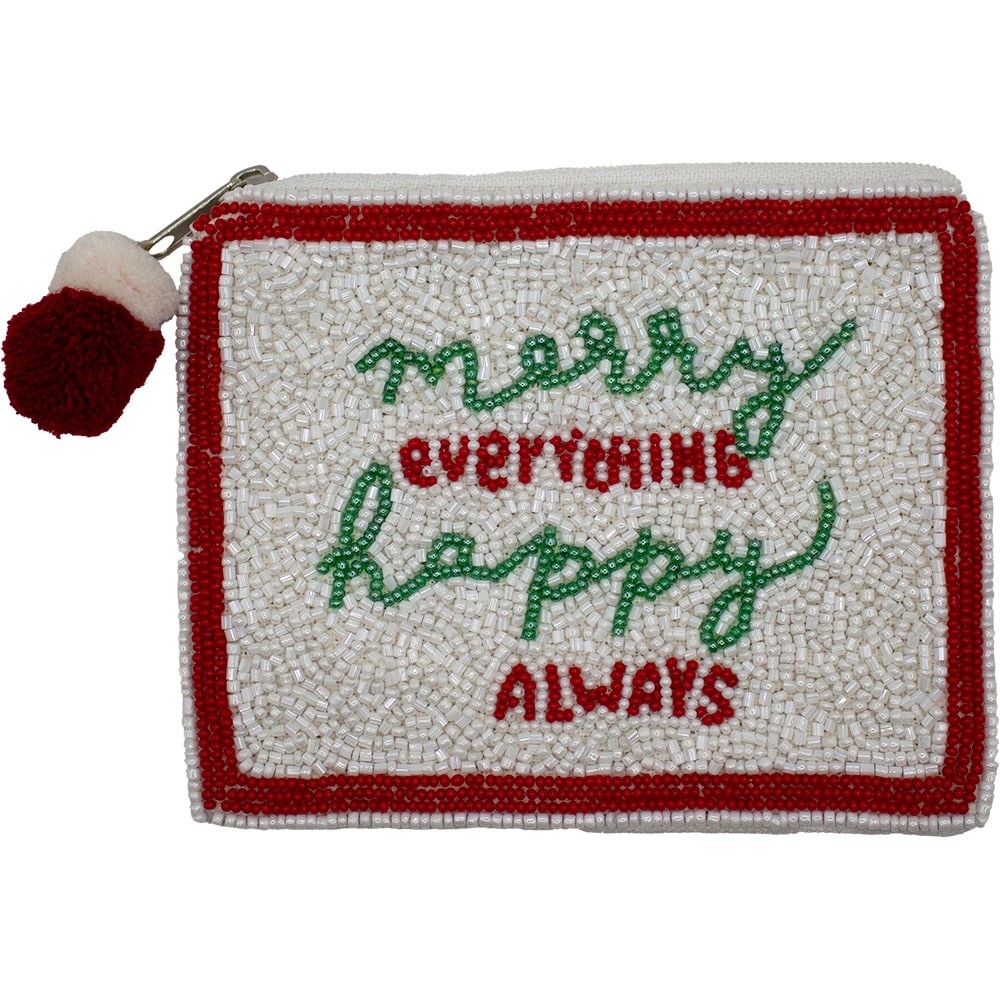 Merry Everything Beaded Pouch