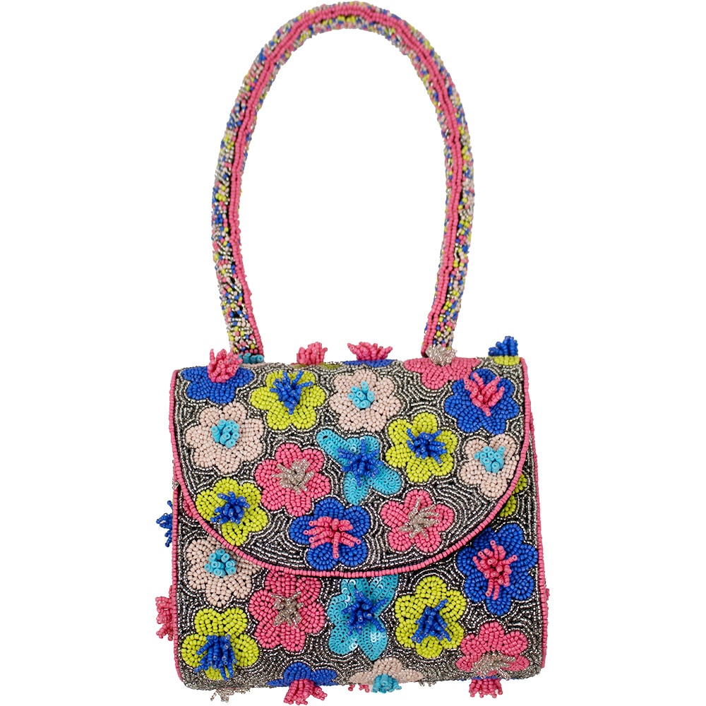 Posey Floral Beaded Bag