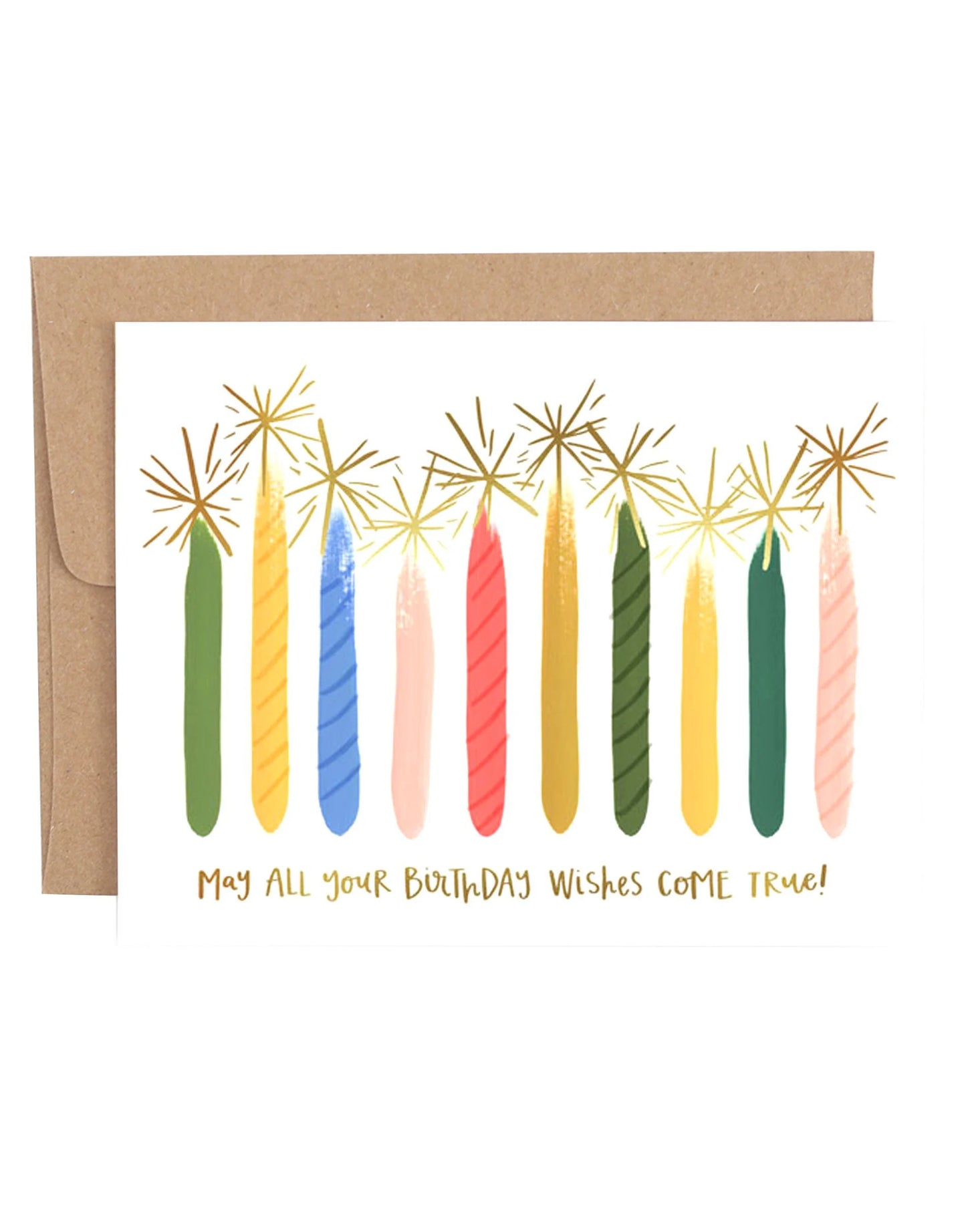 Colorful Candle Birthday Card