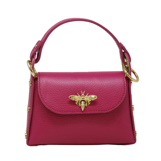 Isabella Bee Fuchsia Leather Bag