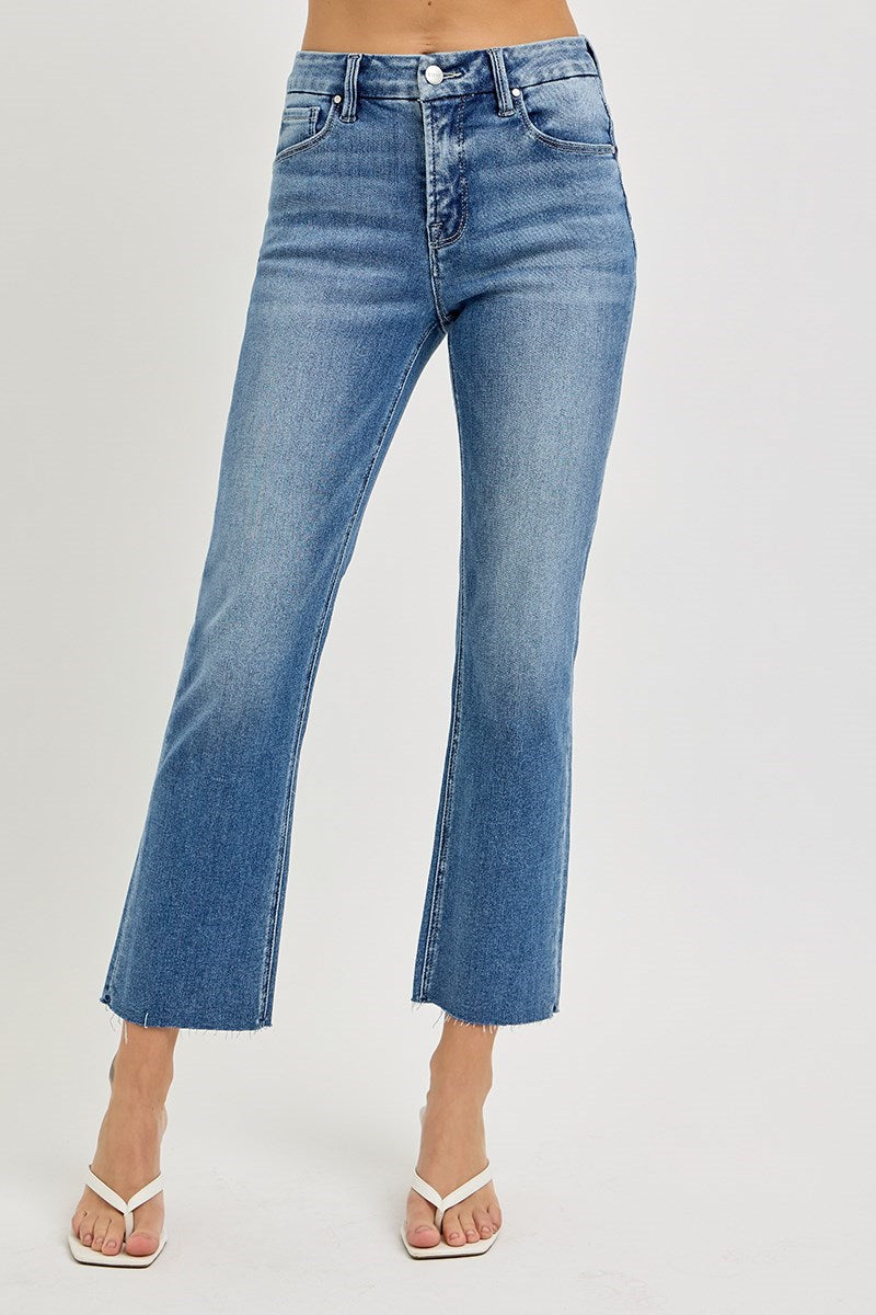 Georgia Crop Straight Leg Denim - Medium