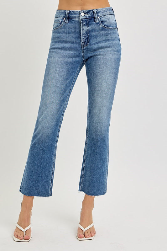 Georgia Crop Straight Leg Denim - Medium