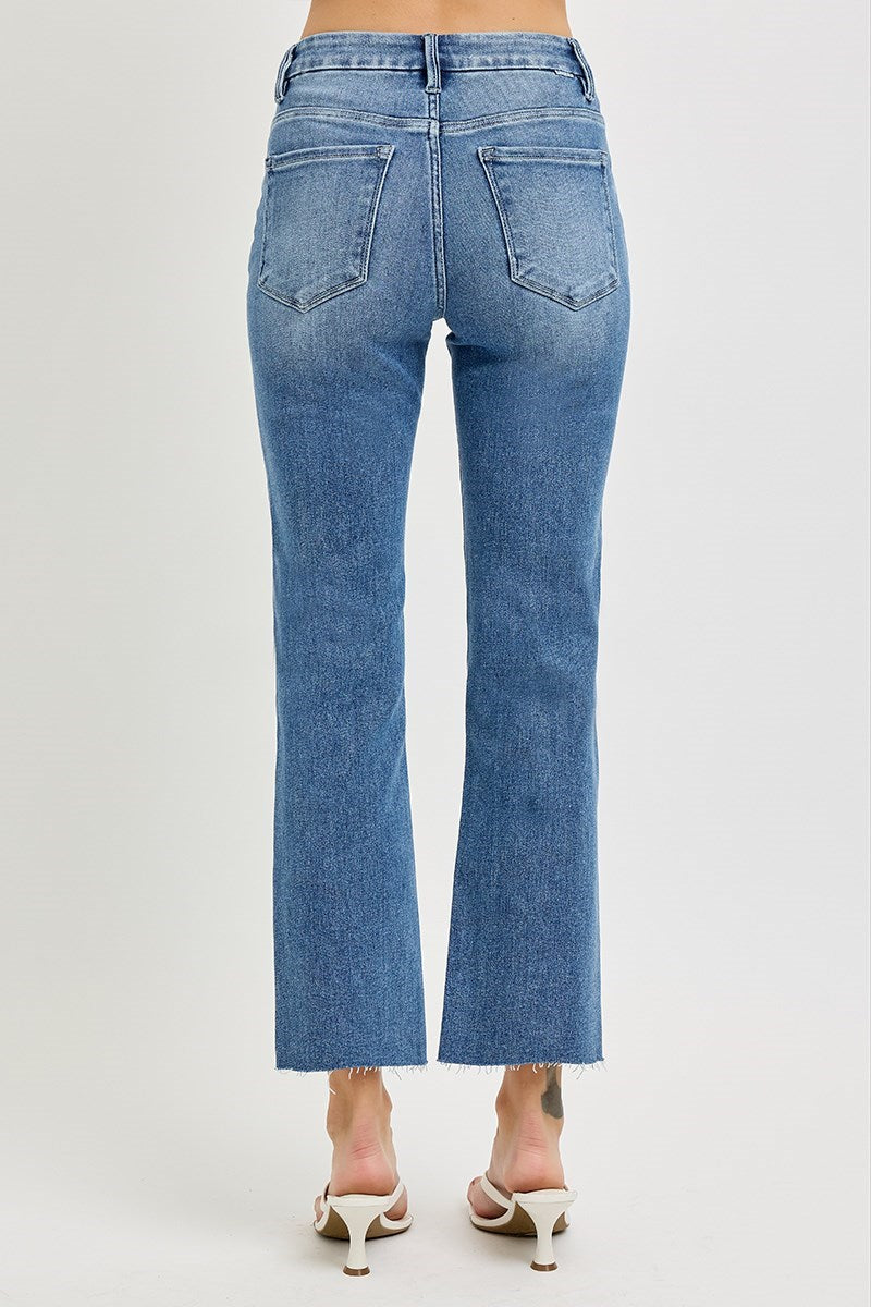 Georgia Crop Straight Leg Denim - Medium