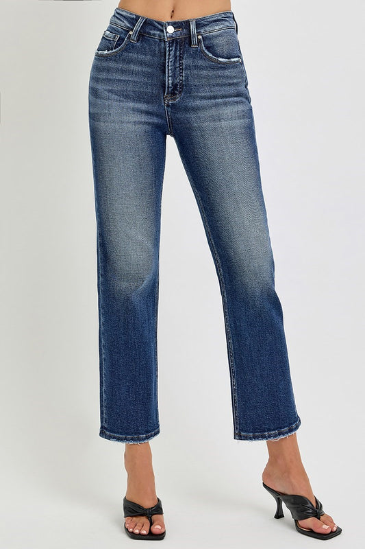 Saylor Straight Leg Denim - Dark