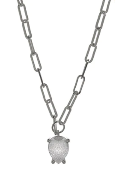 Pyrus Silver Necklace