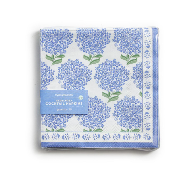 Hydrangea Cocktail Napkins