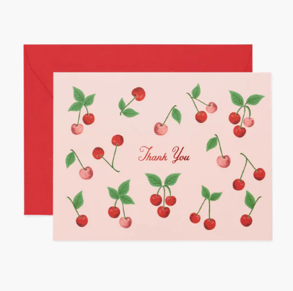 Cherries Thank You Card