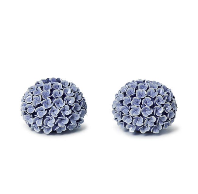 Blue Hydrangea Flower Bud Vase or Taper Holder