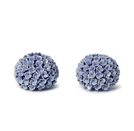 Blue Hydrangea Flower Bud Vase or Taper Holder