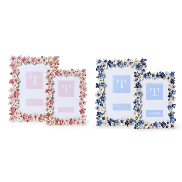 Hydrangea Enamel Picture Frame