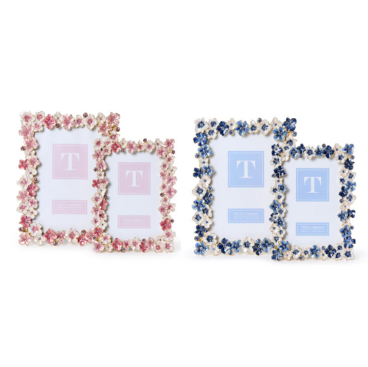 Hydrangea Enamel Picture Frame