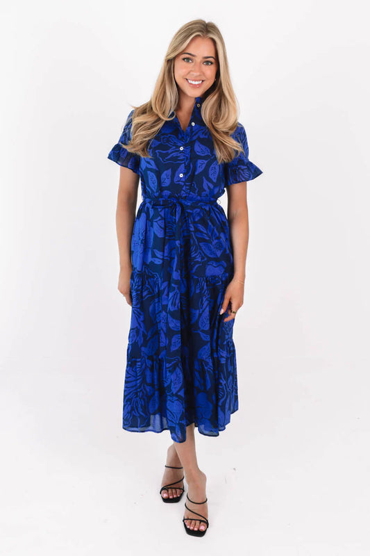 Harper Blue Floral Dress