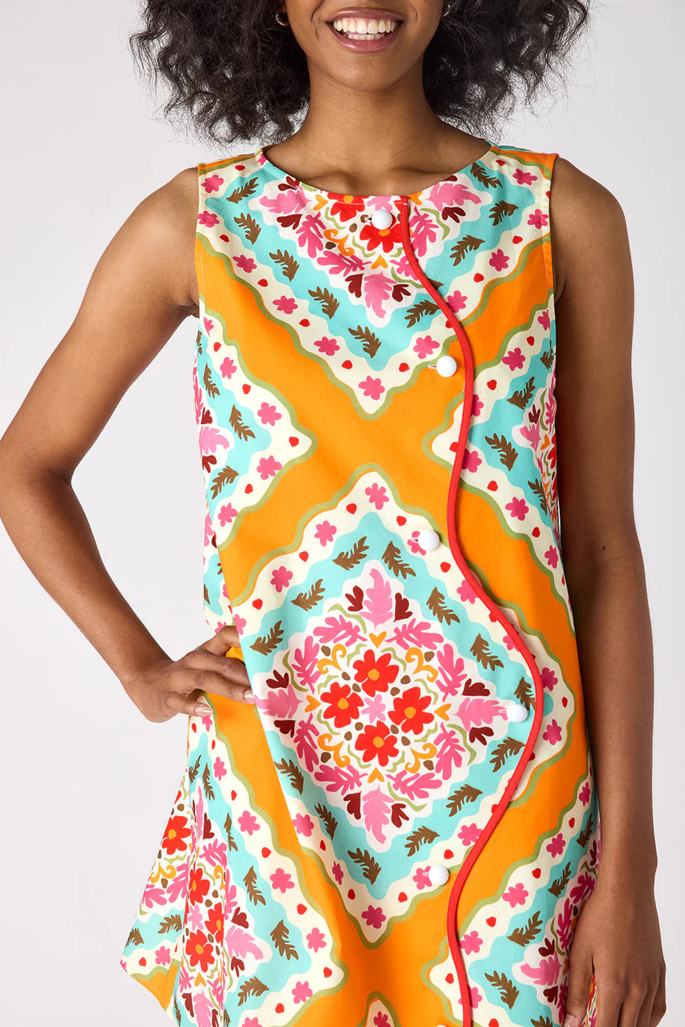 Zaire Dress - Tiles