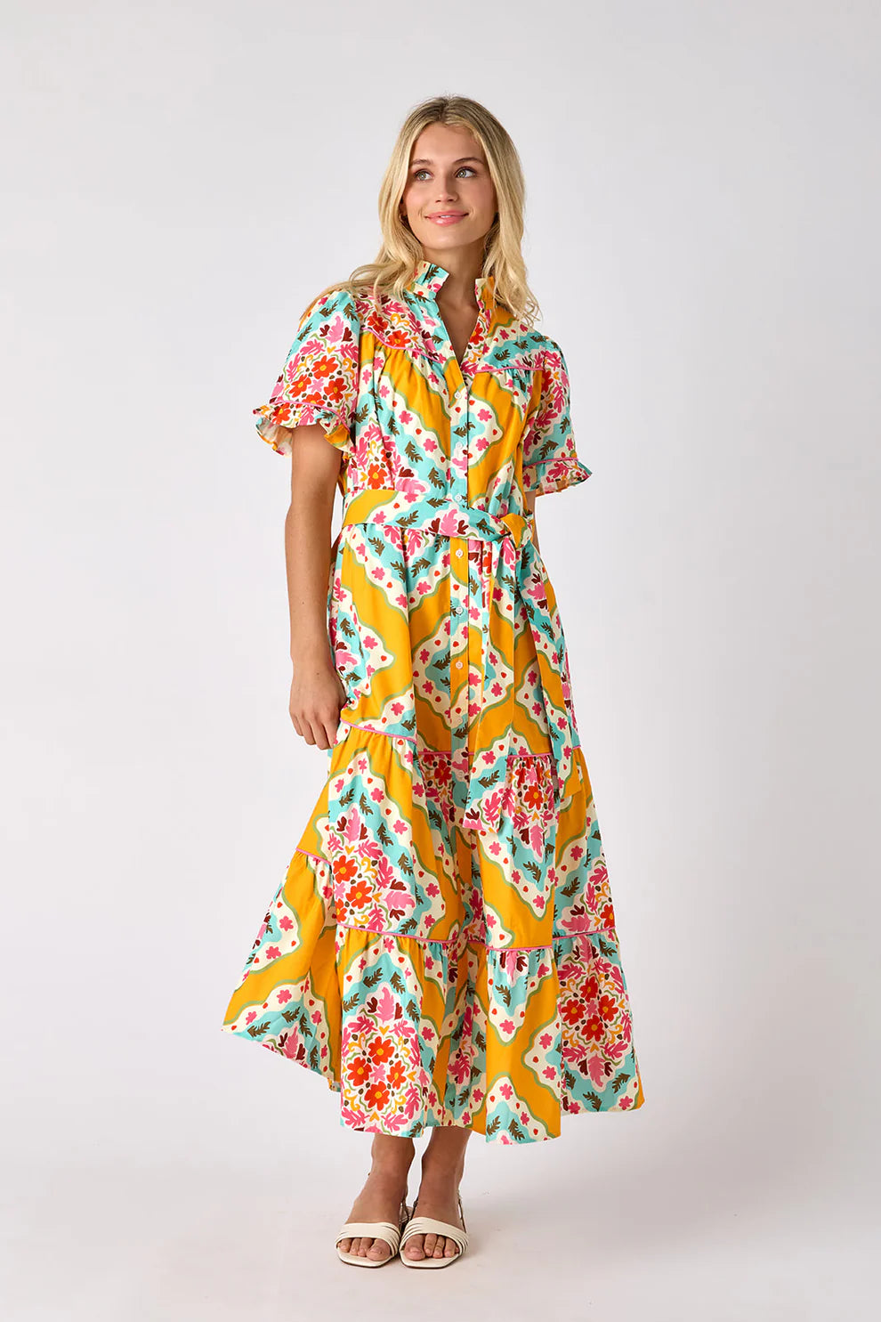 Hampton Dress - Tiles