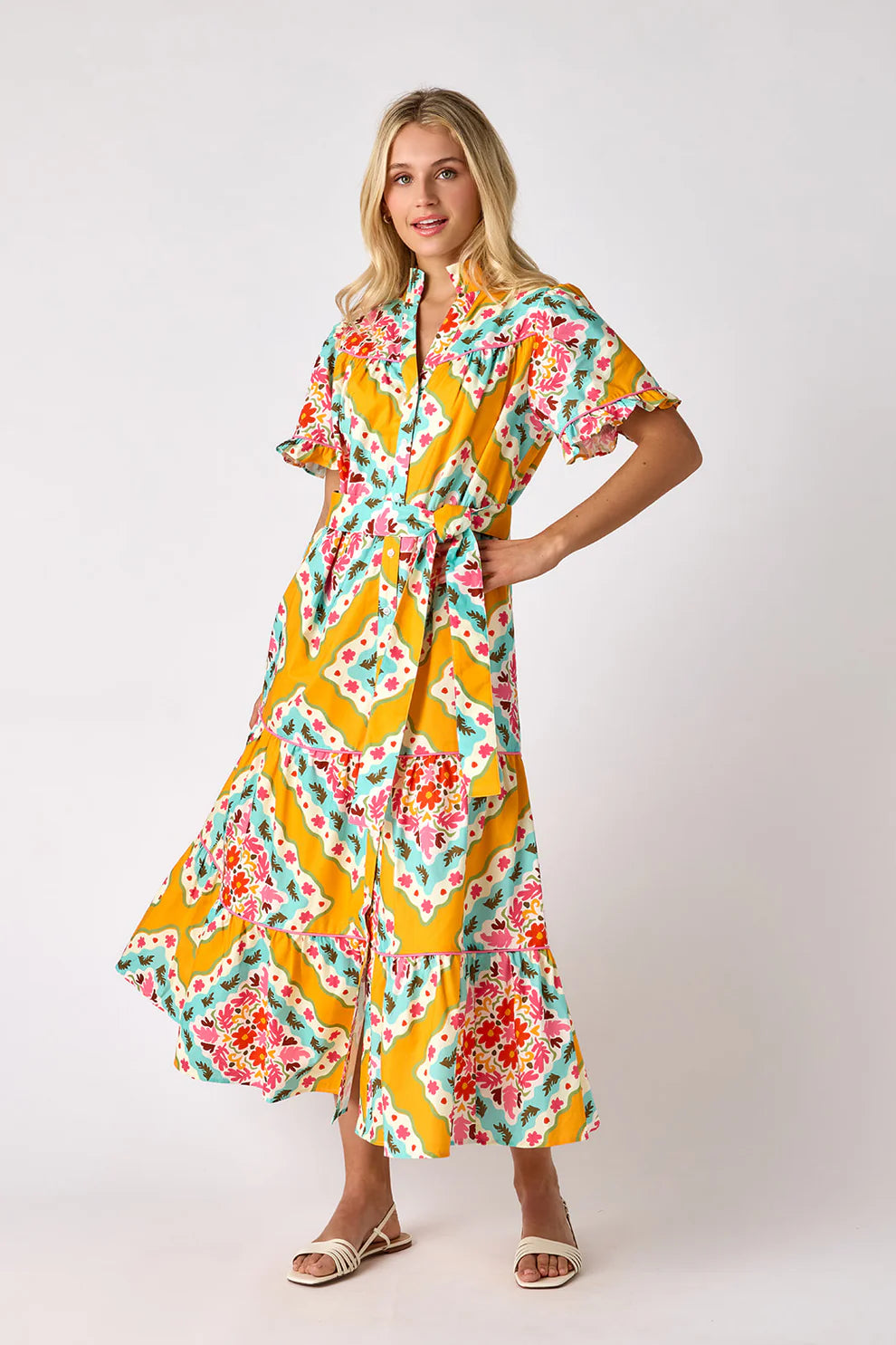 Hampton Dress - Tiles