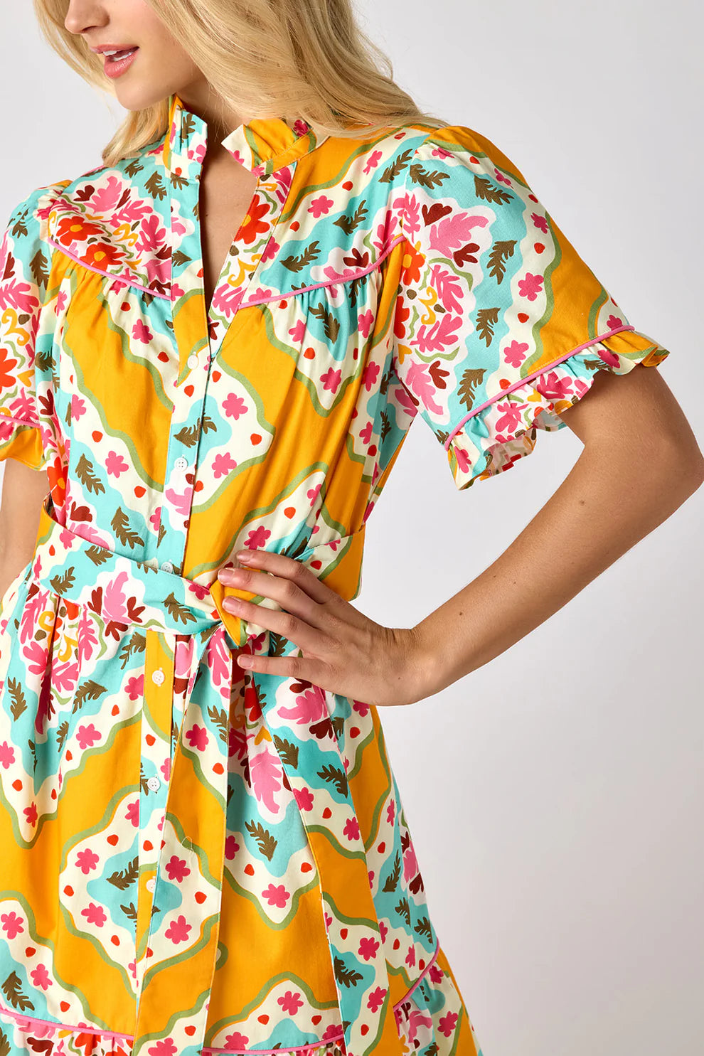 Hampton Dress - Tiles
