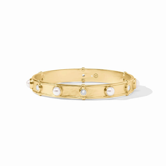 Tribeca Bangle - Gold Pearl