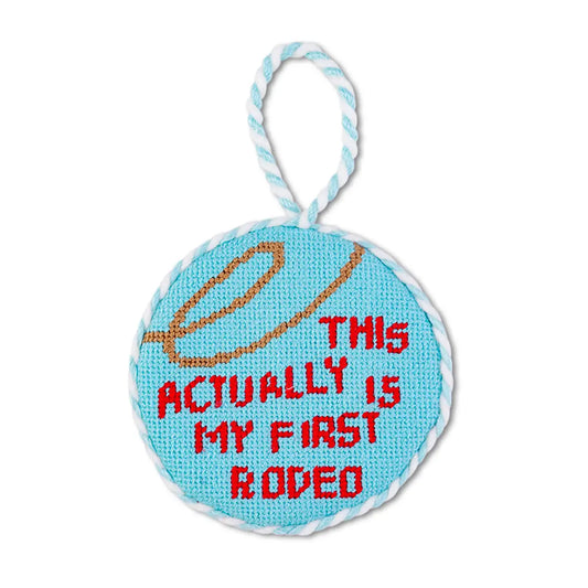 First Rodeo Needlepoint Ornament