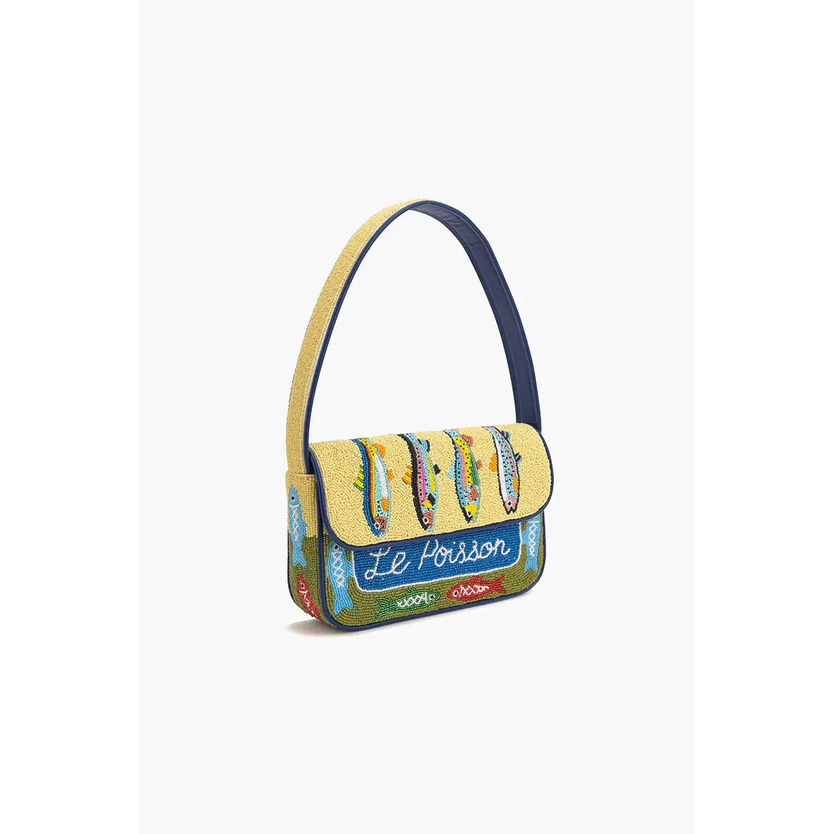 Fish Tales Beaded Shoulder Bag