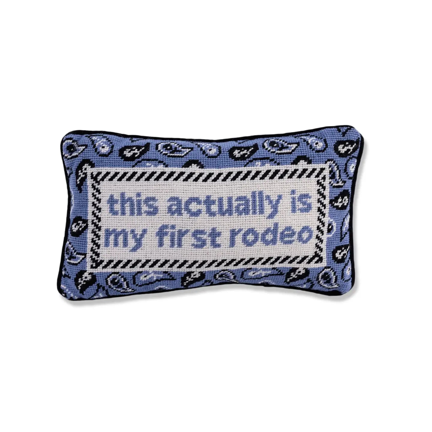 My First Rodeo Needlepoint Pillow