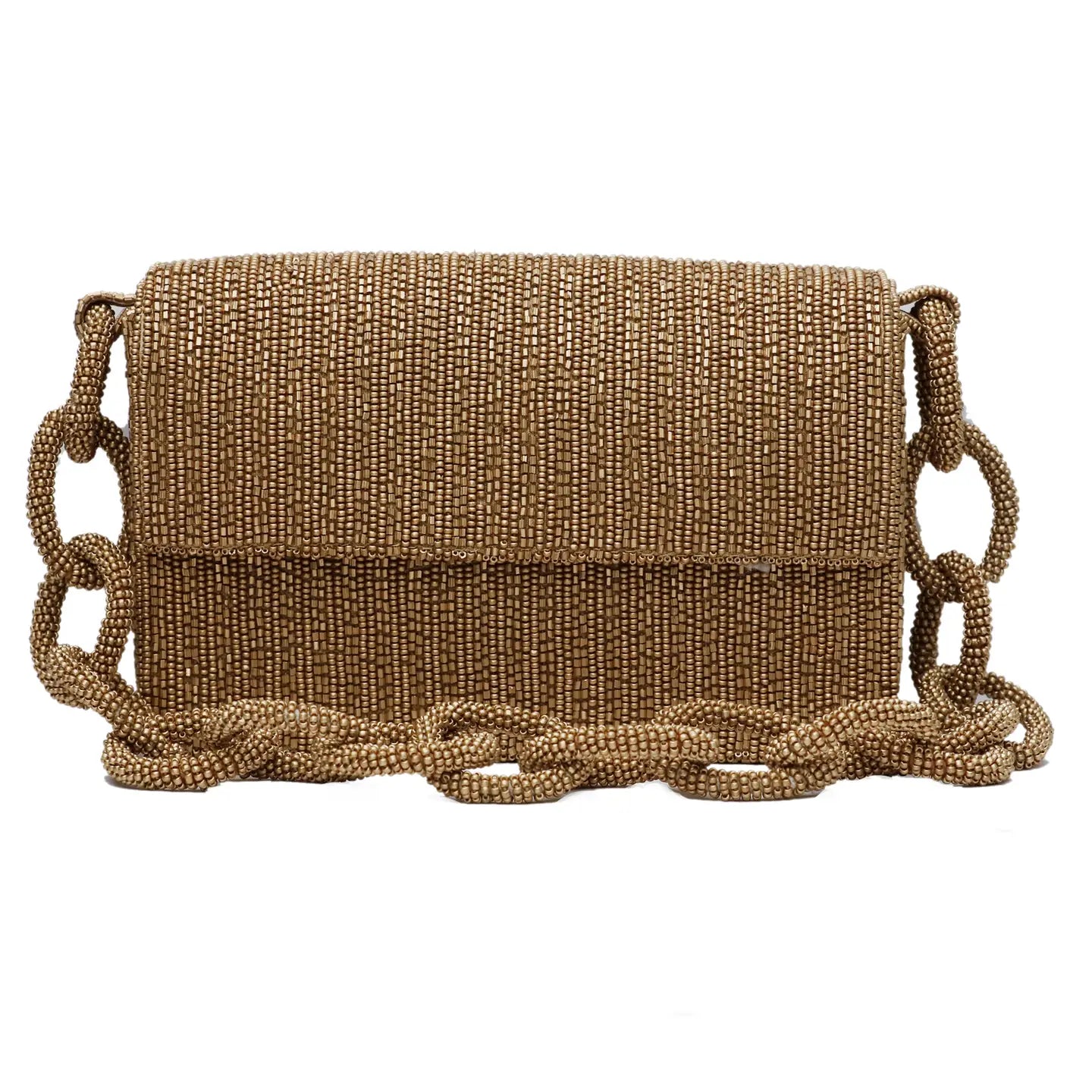 Julia Gold Beaded Bag