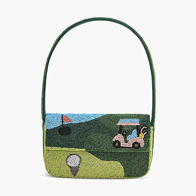 Golf Girlie Beaded Shoulder Bag