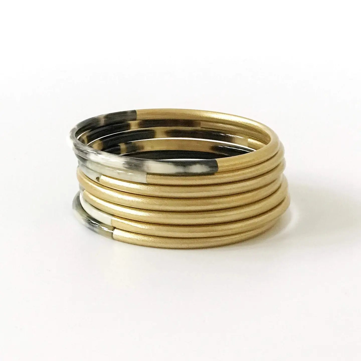 Horn and Gold Bangle