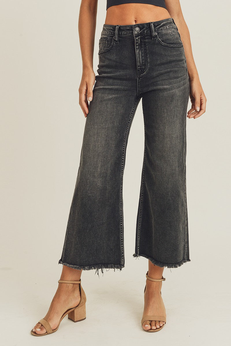 Syd Black Wide Leg High Rise Jeans