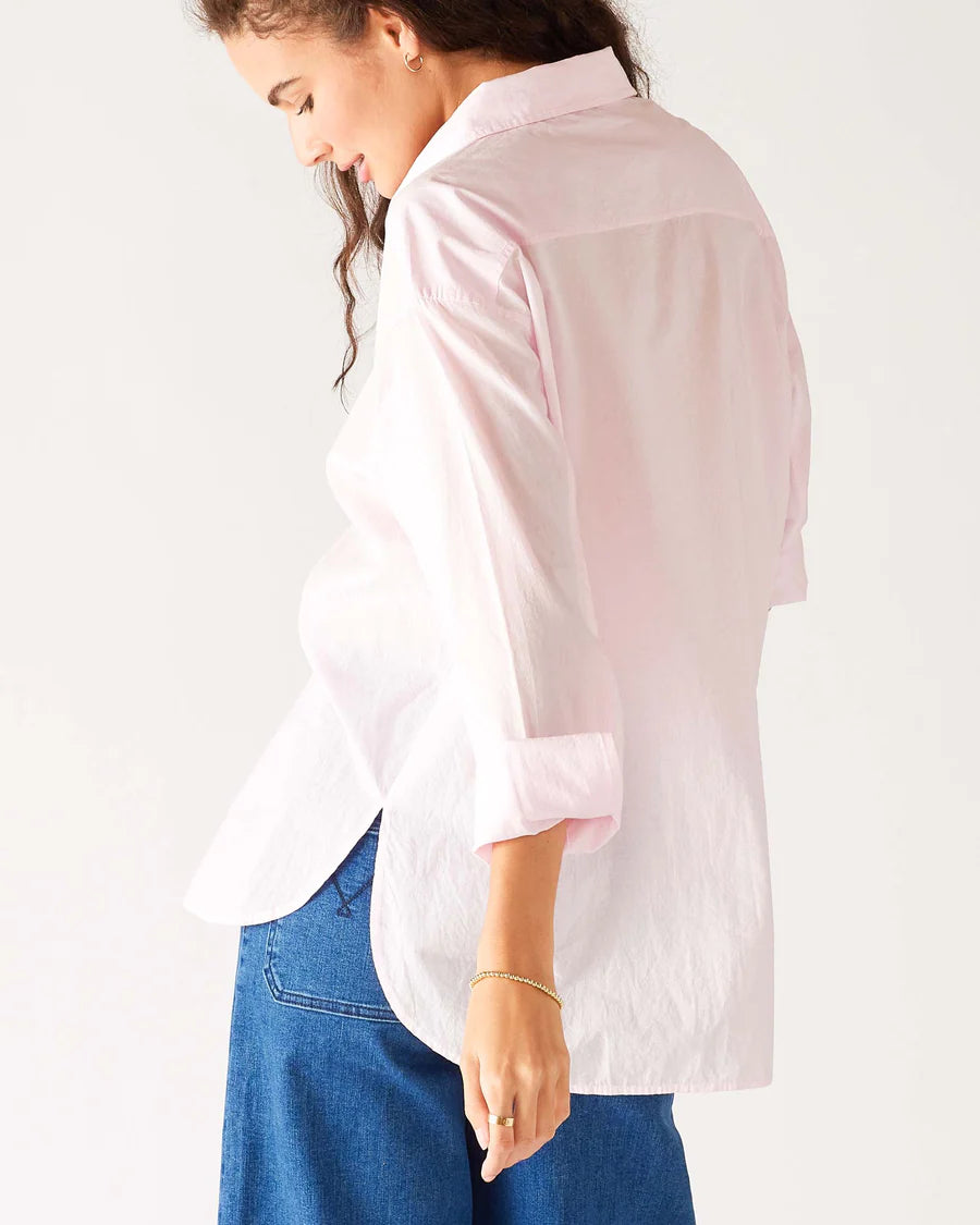Bronte Rosewater Relaxed Button UP