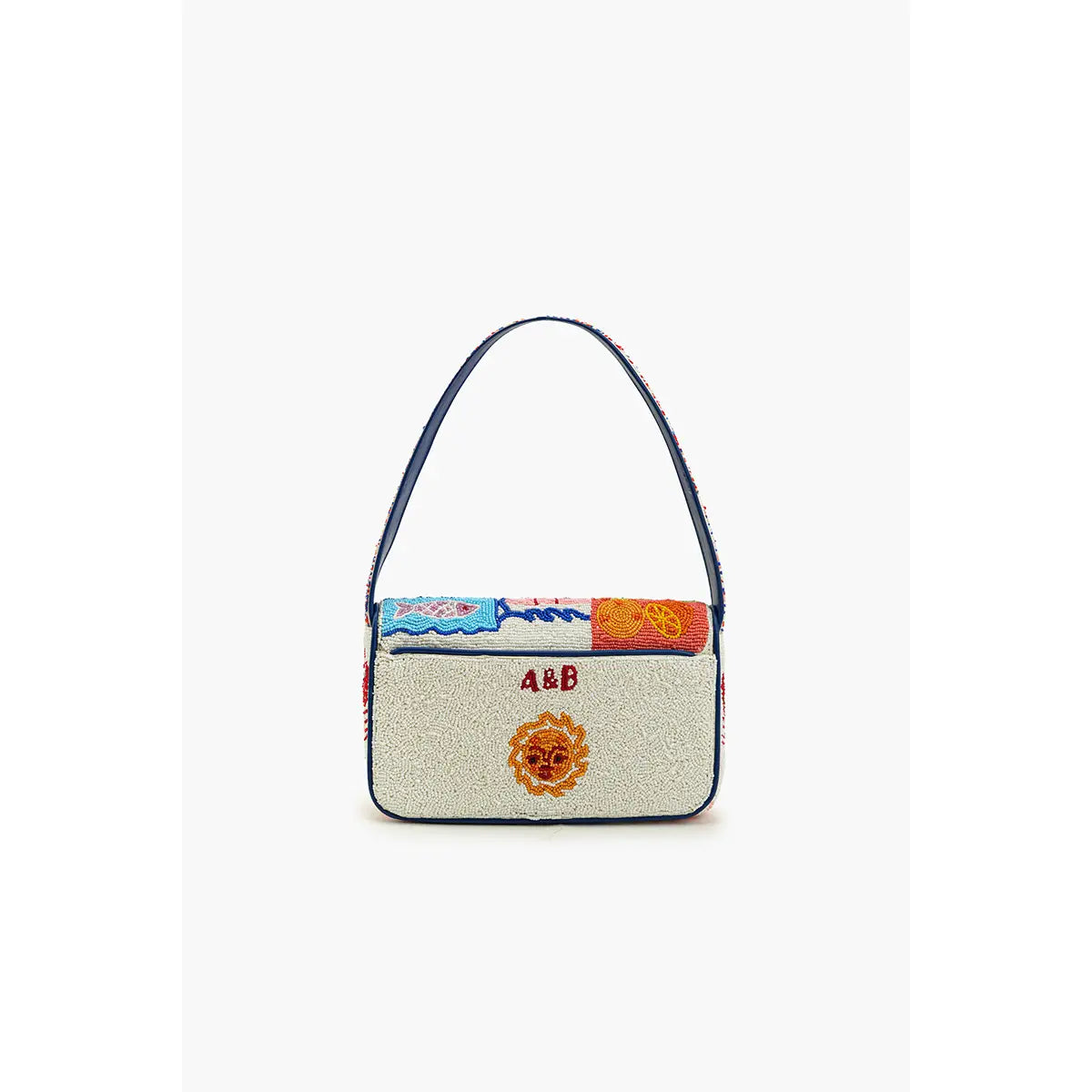 Sun and Sea Beaded Shoulder Bag