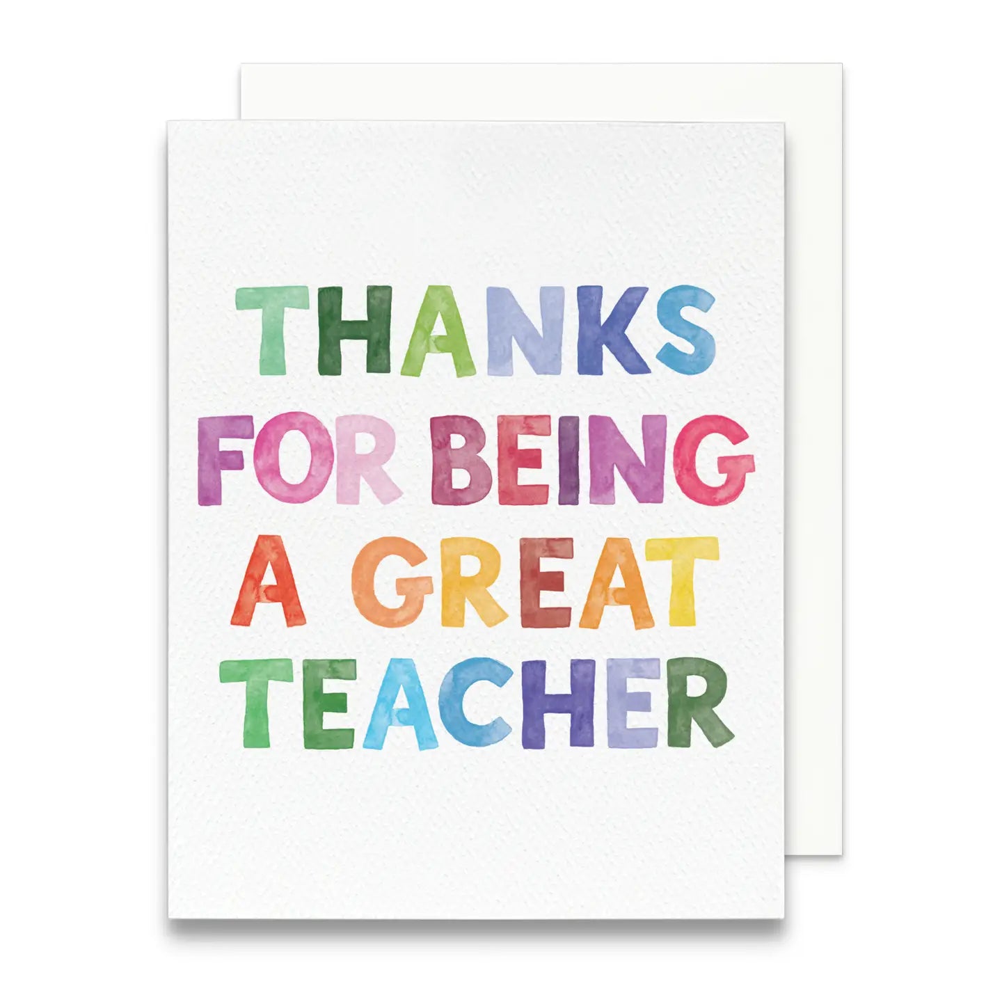 Thanks for being a Great Teacher Card