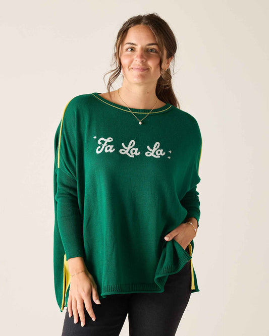 Catalina Sweater - Green Fa La La