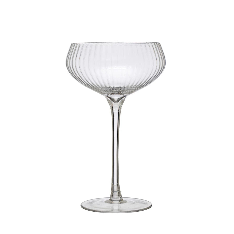 Ribbed Champagne Coupe