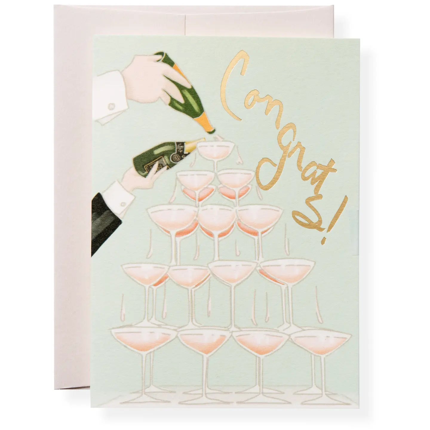 Champagne Congrats Card