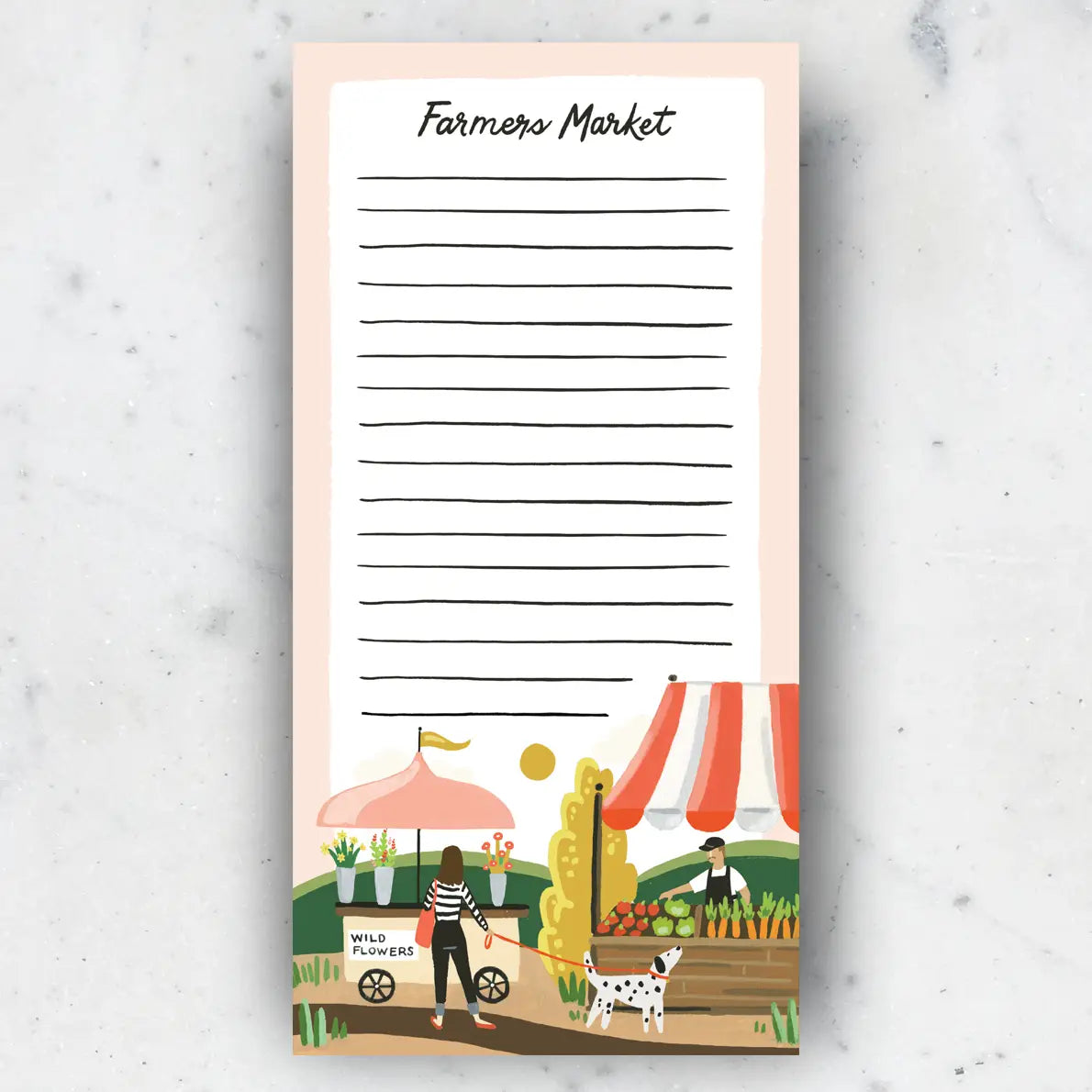 Farmer's Market List Notepad