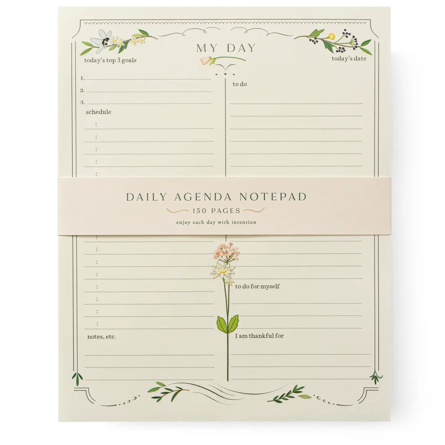 Daily Agenda Notepad