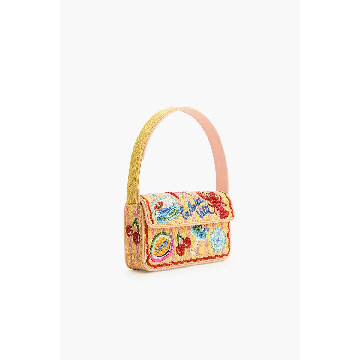 Riveria Chic "La Dolce Vita" Beaded Shoulder Bag